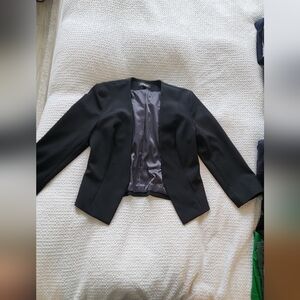 Express Black Women's Blazer with Striped Lining